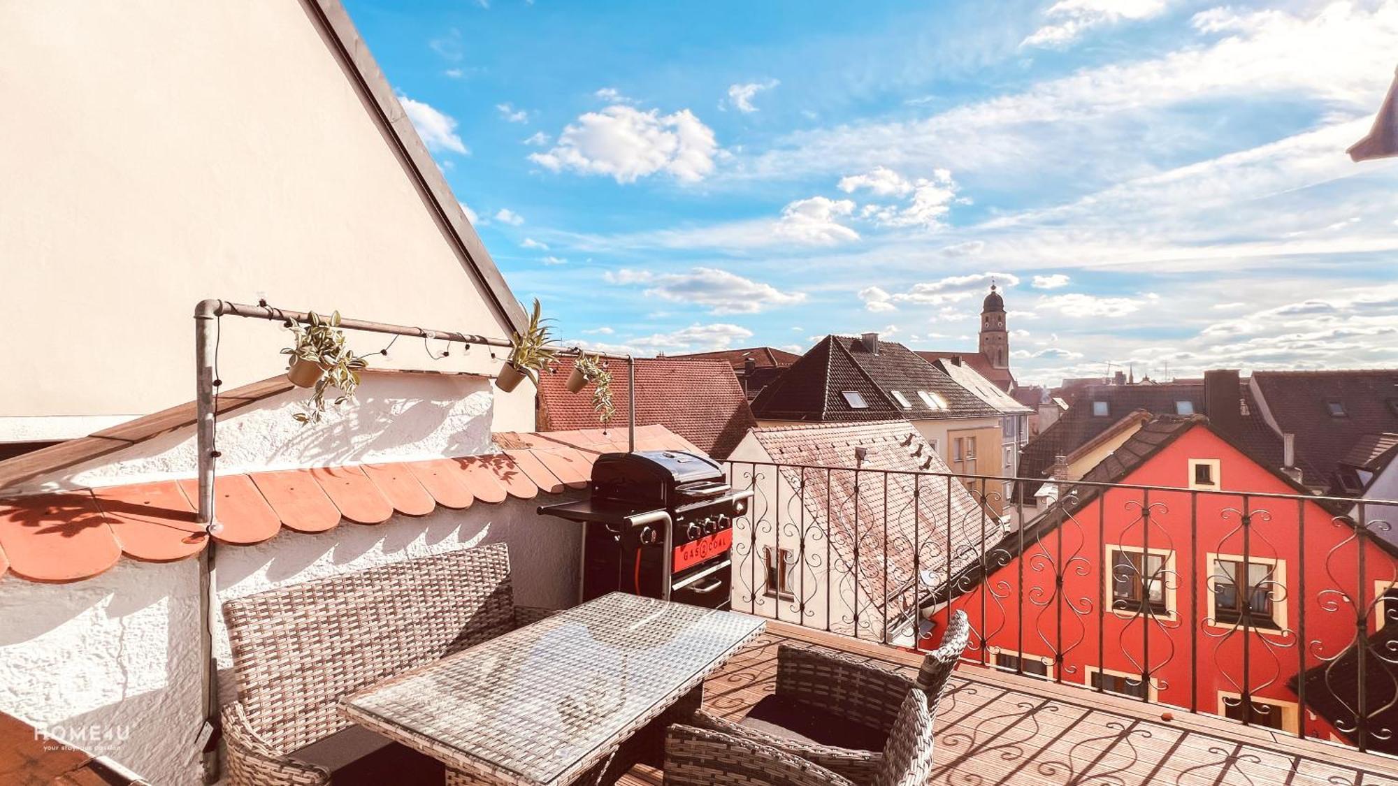 Zentrales Turm-Apt Mit Terrasse Amberg Kültér fotó